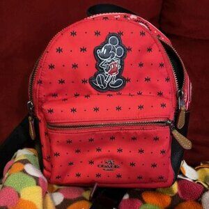 Coach Mickey Mouse Mini Backpack!! NWOT MSRP $350!